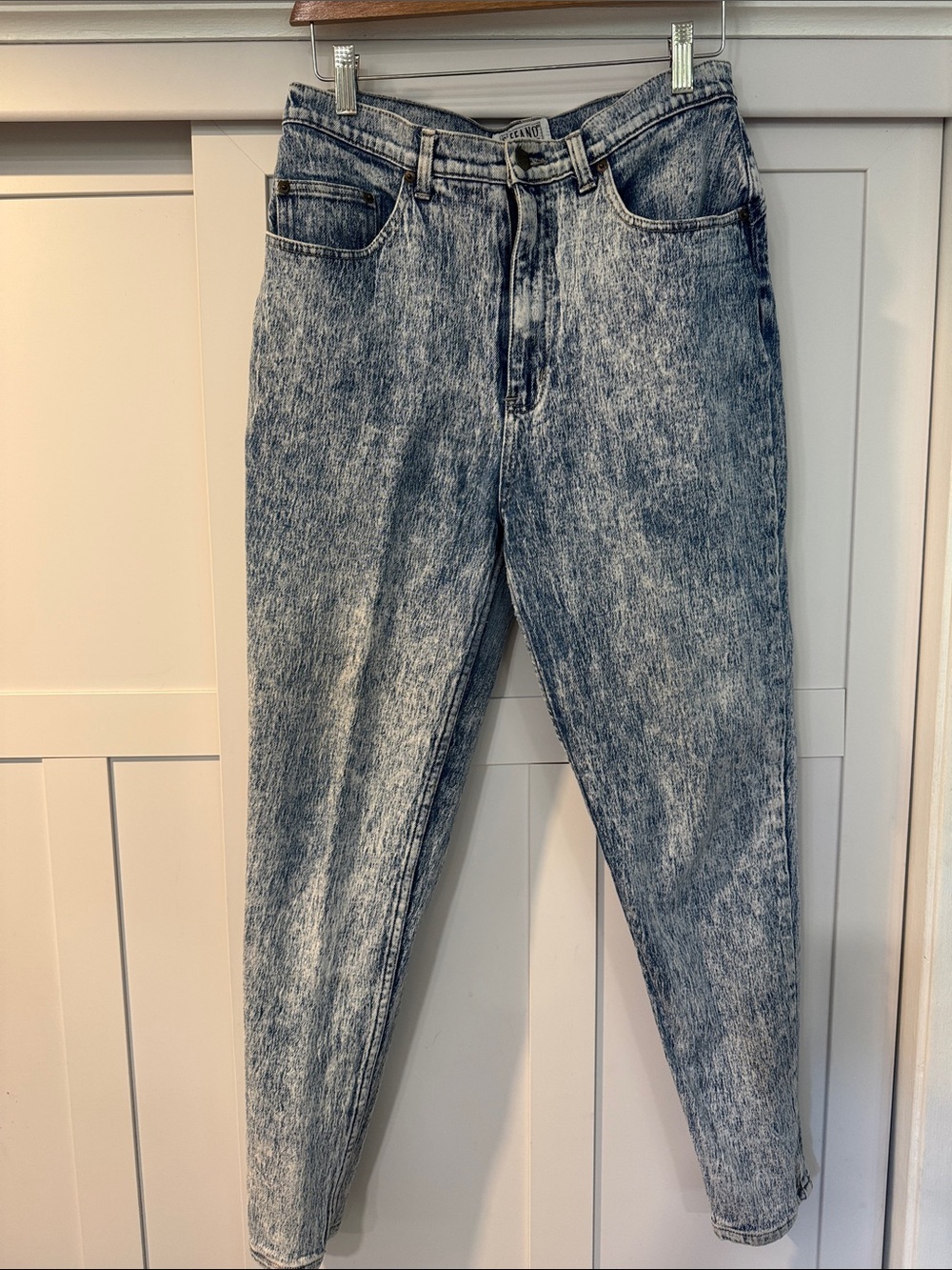 Vintage High-Rise Acid Wash Jeans